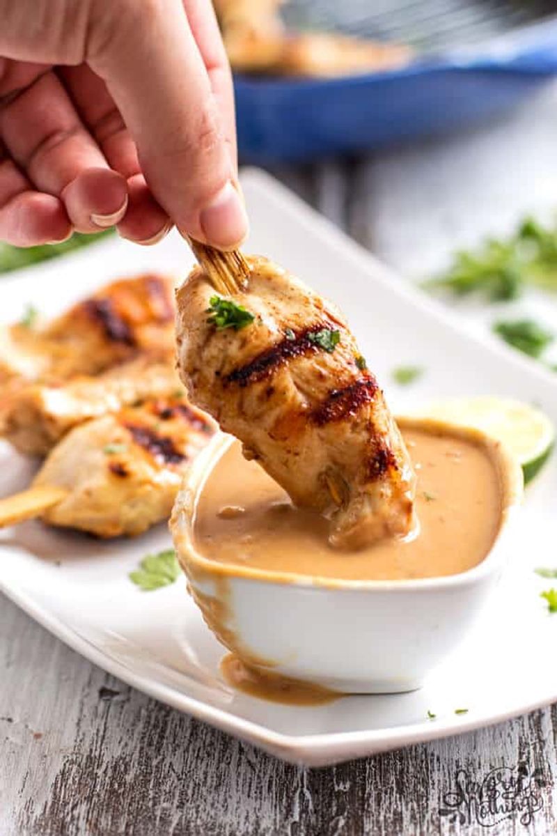 Satay Skewers with Peanut Sauce