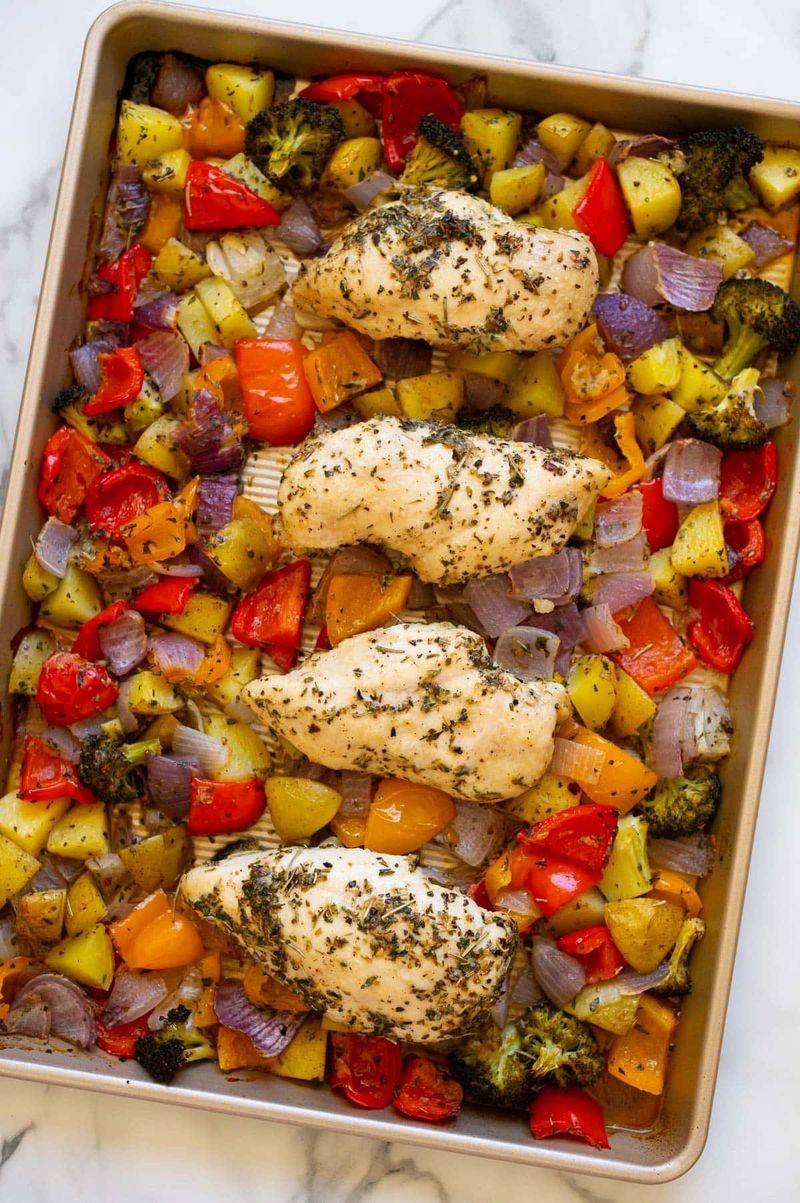 Sheet-Pan Chicken and Veggies