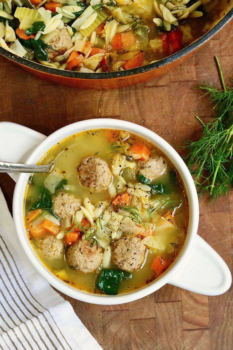 Italian Wedding-Inspired Cabbage Soup