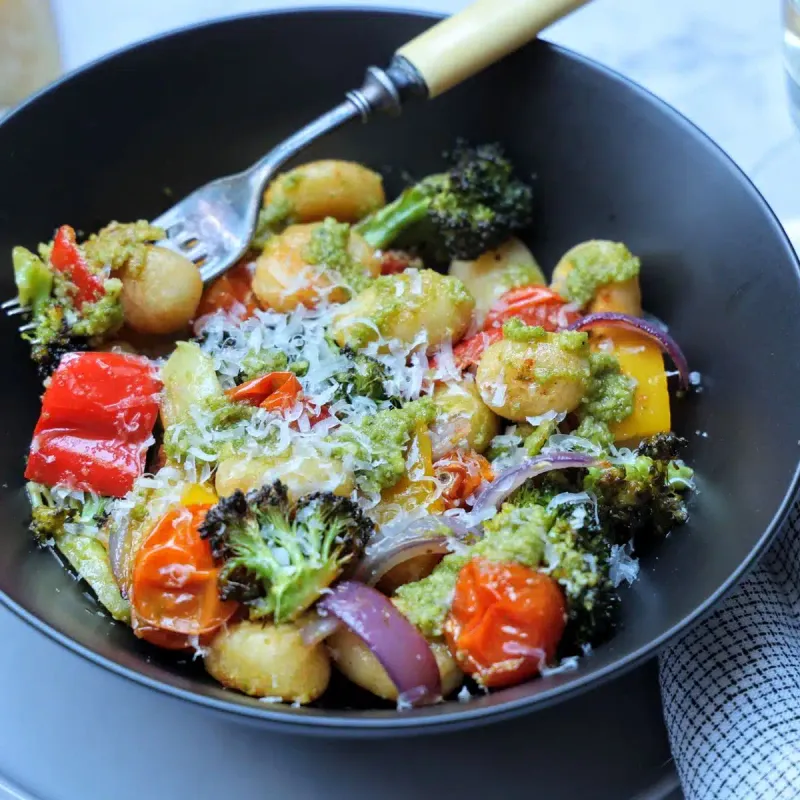 Frozen Potato Gnocchi With Pesto And Veggies