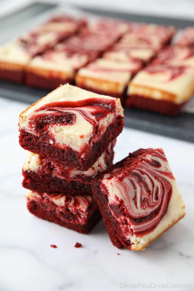Red Velvet Cheesecake Brownies