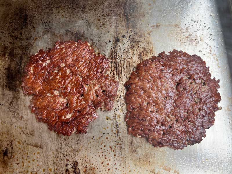 They often use a flatter, wider patty