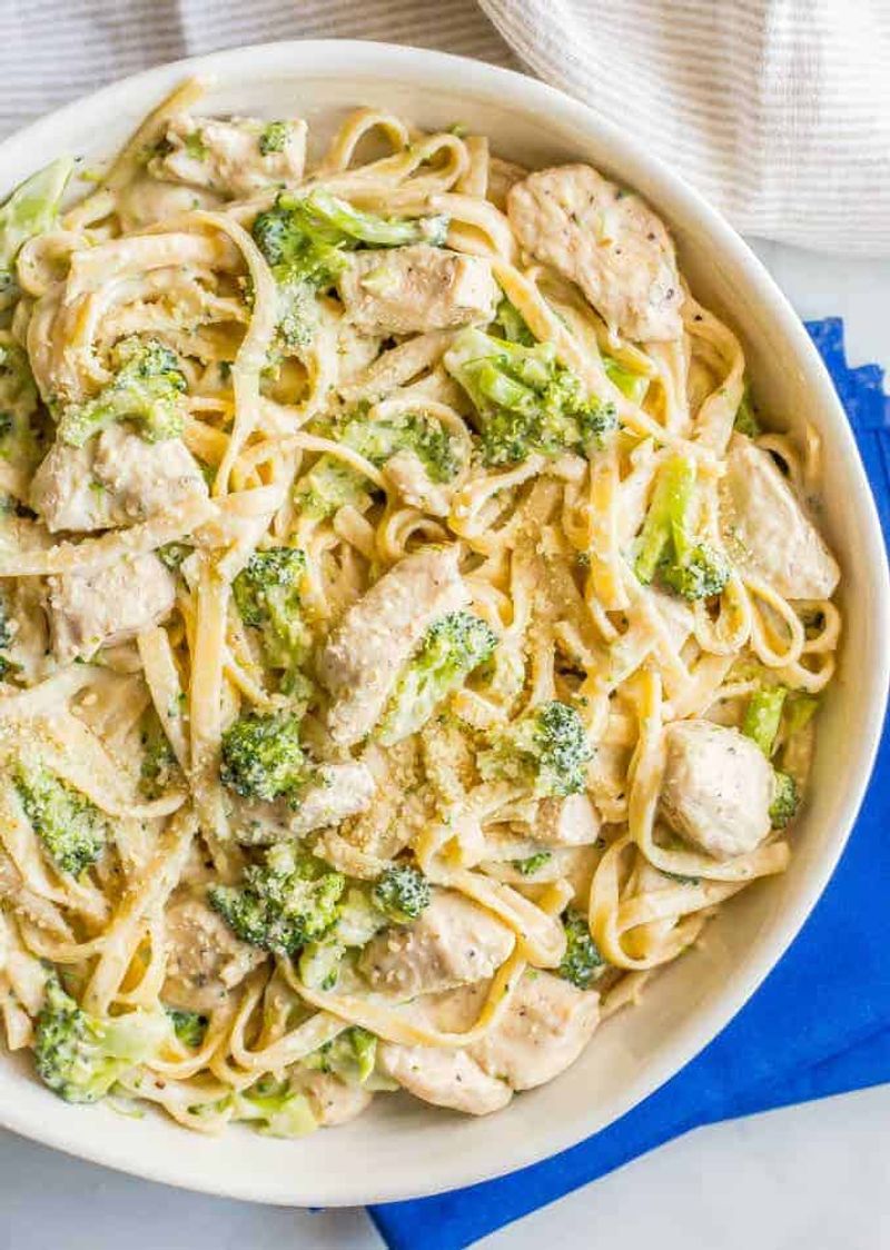 Chicken Alfredo With A Lighter Sauce