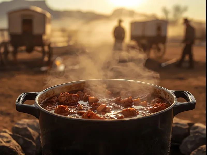 Campfire Stew with Coffee