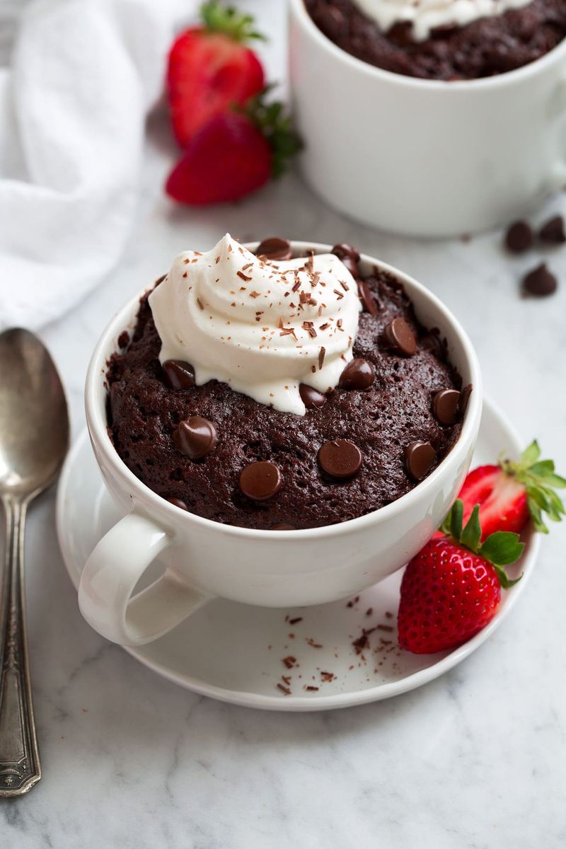Chocolate Milk Mug Cake