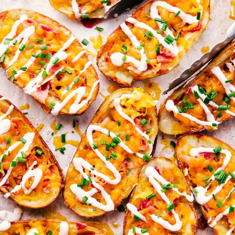 Cheese and Bacon Potato Skins
