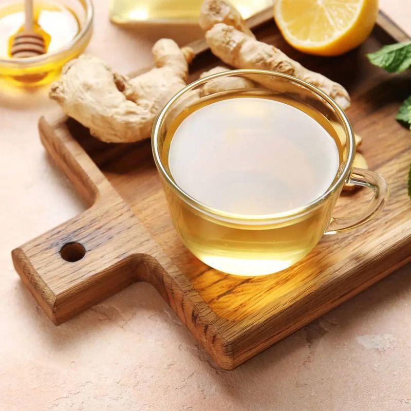 Ginger tea (or ginger-lemon tea)