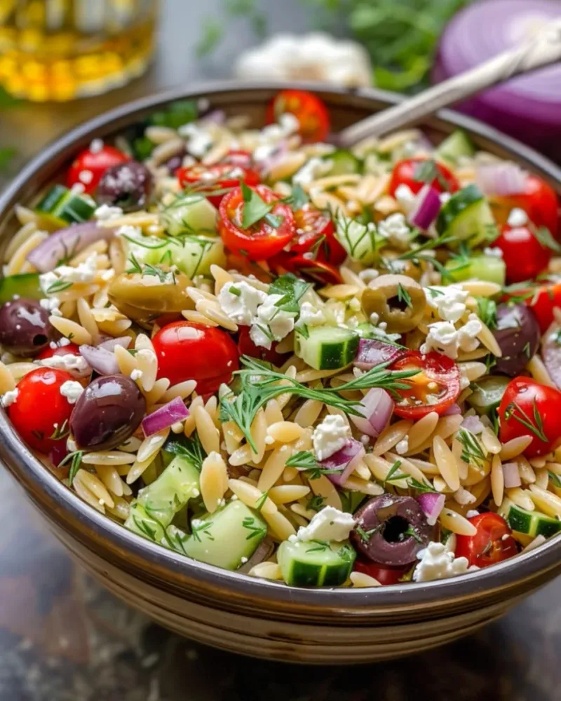 Mediterranean Orzo Salad Cups
