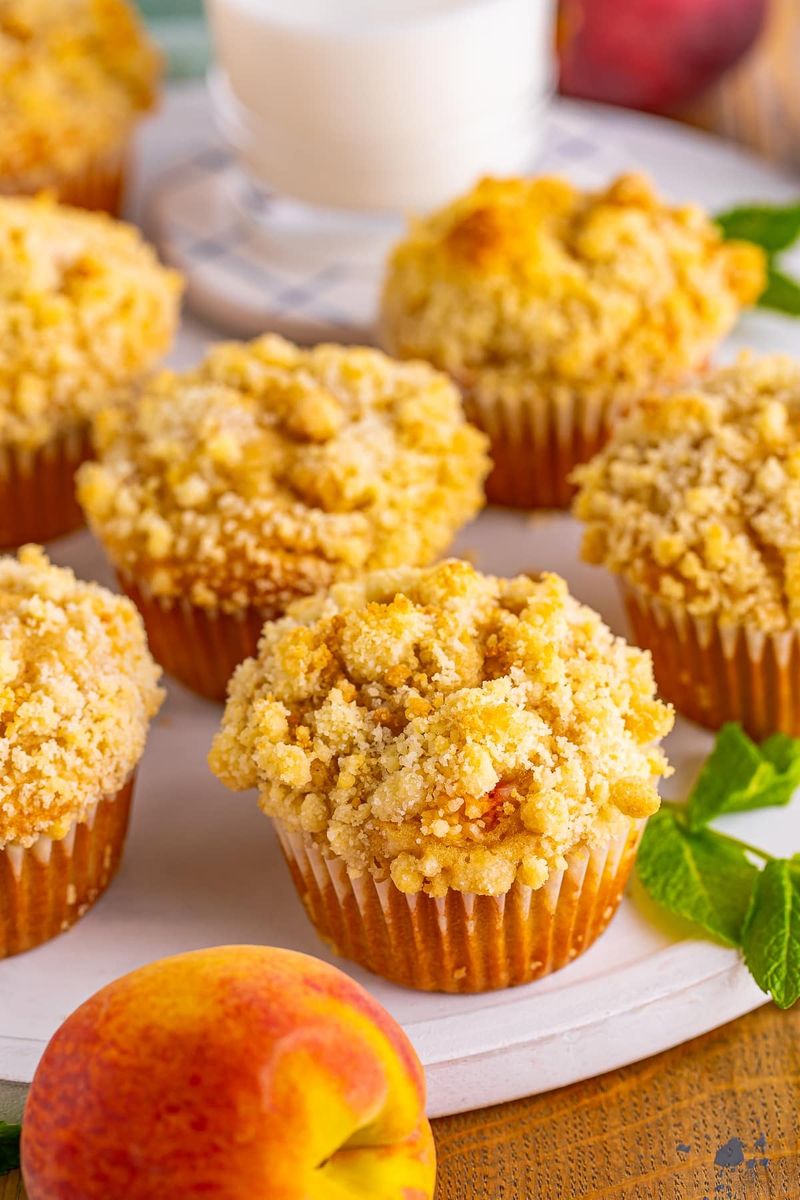 Peach muffins