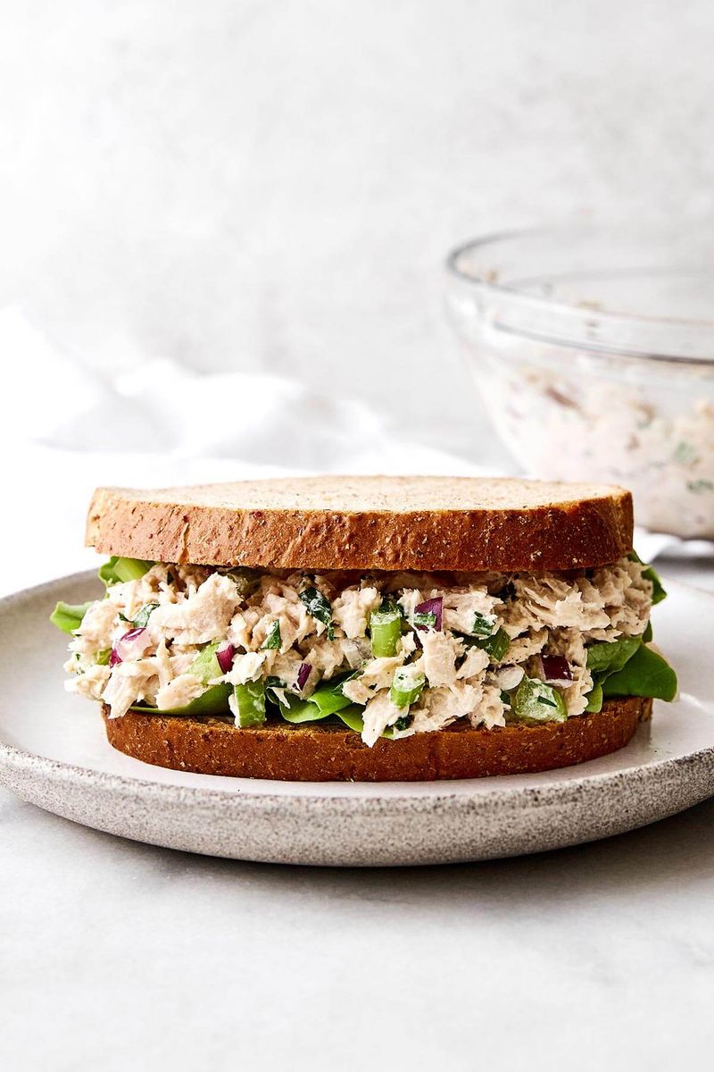 Tuna Salad with Dried Onion Flakes