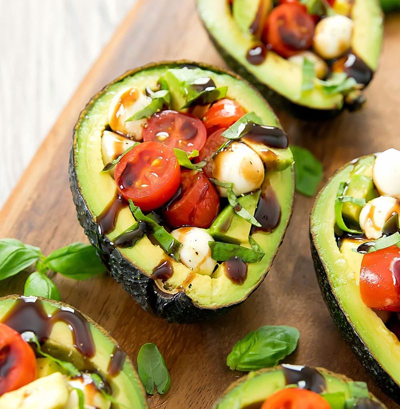 Caprese Stuffed Avocados