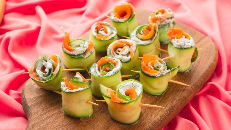 Smoked Salmon Roll-Ups