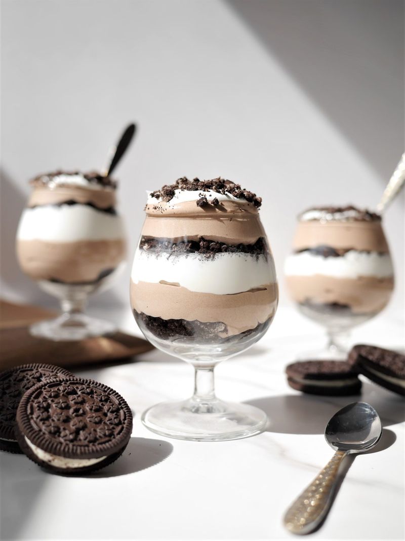 Oreo mousse cups