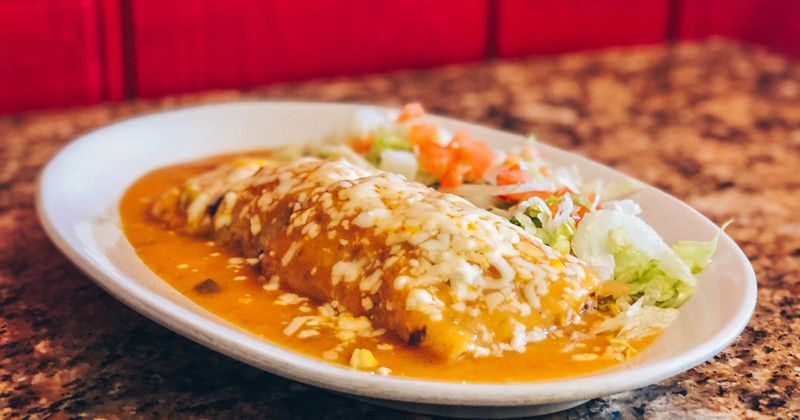 Colorado - Santiago’s Breakfast Burrito with Green Chile