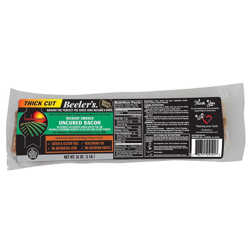 Beeler’s Uncured Thick Cut