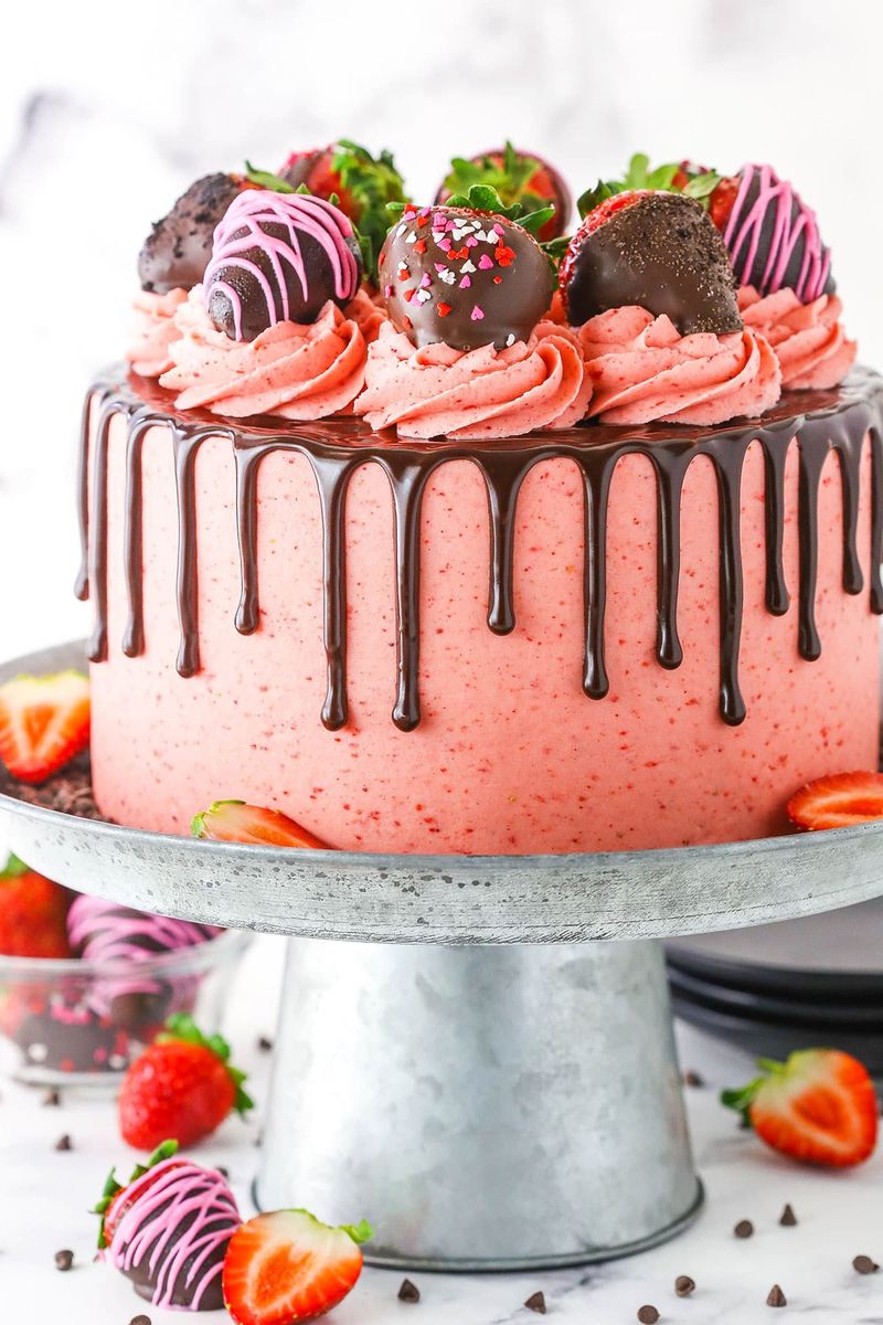 Chocolate Covered Strawberry Cake