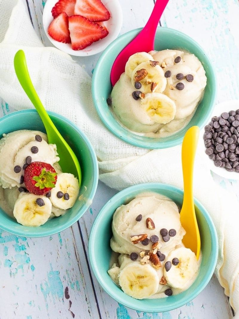 Frozen Banana Soft Serve