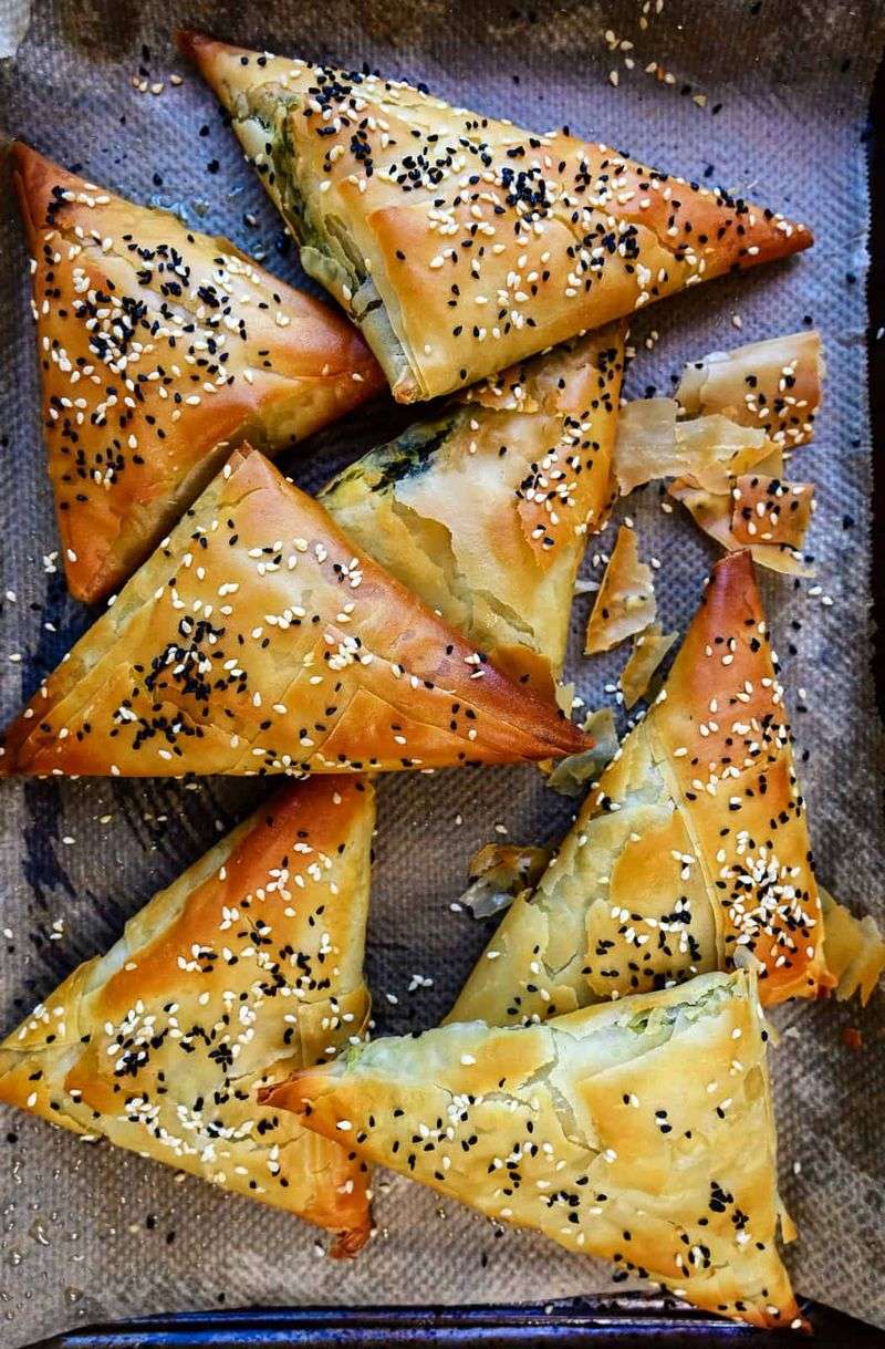 Greek Spanakopita Triangles