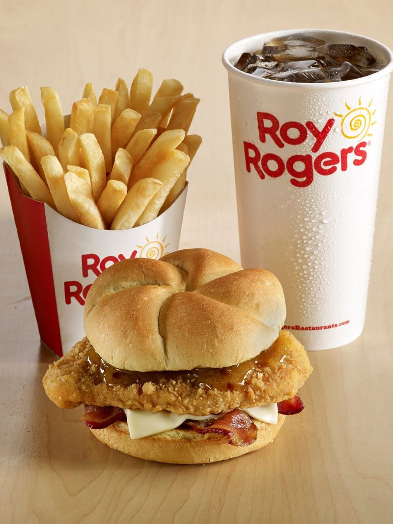 Roy Rogers Gold Rush Chicken Sandwich