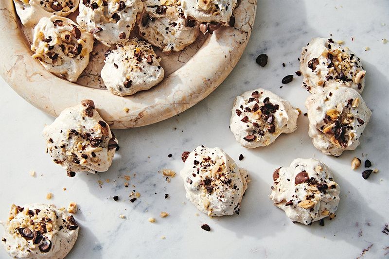 Hazelnut Espresso Meringues