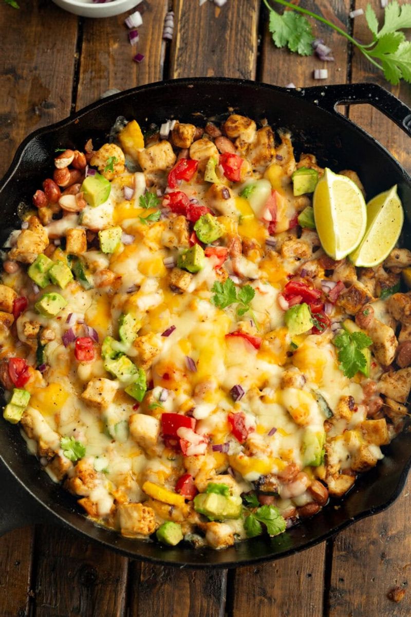 Chicken Zucchini Taco Skillet