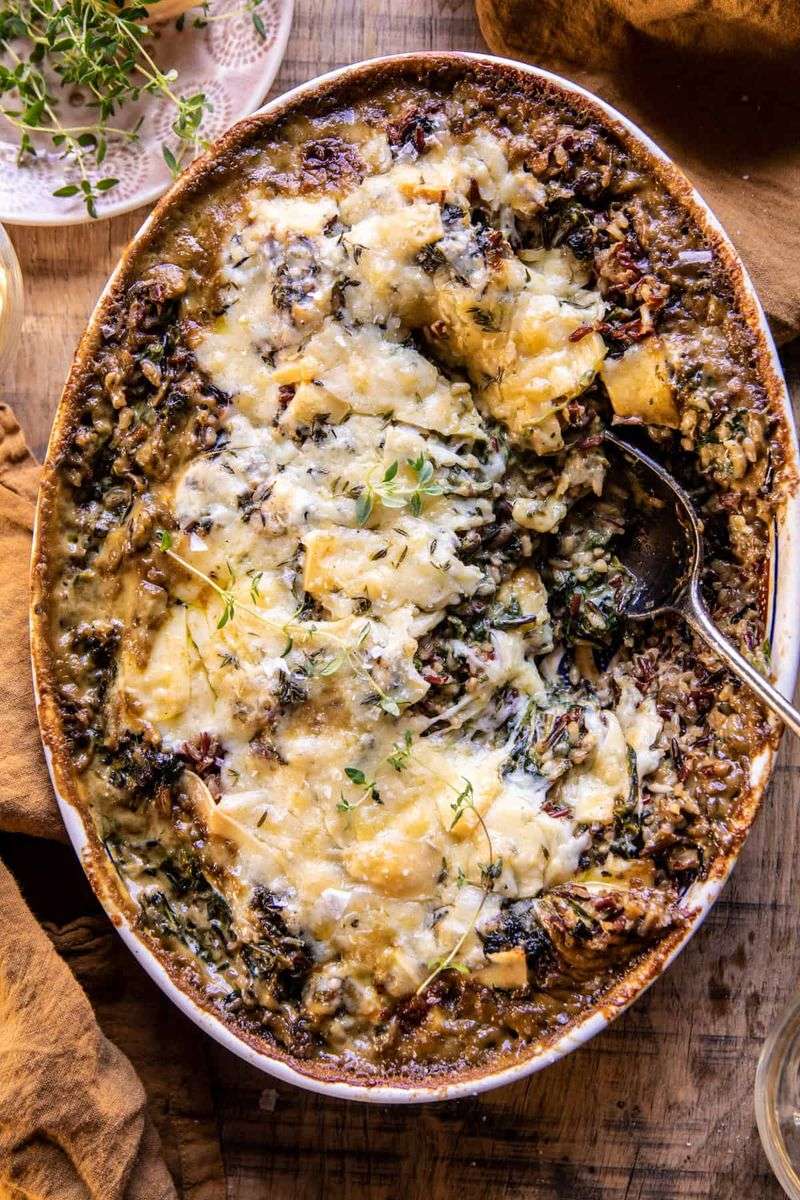 Creamed Spinach and Rice Casserole