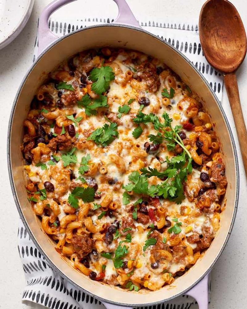 One-Pot Cheesy Taco Pasta