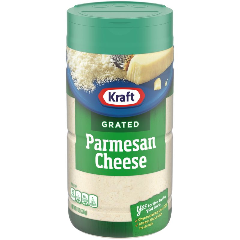 Grated Parmesan in a shaker
