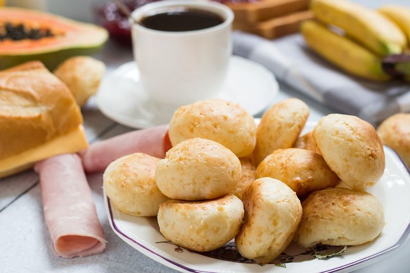 Brazil - Pao de Queijo and Fruit