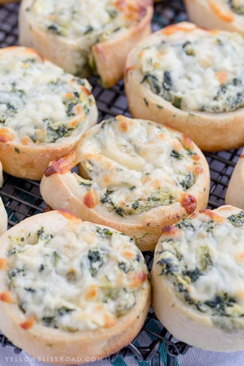 Spinach Artichoke Pinwheels