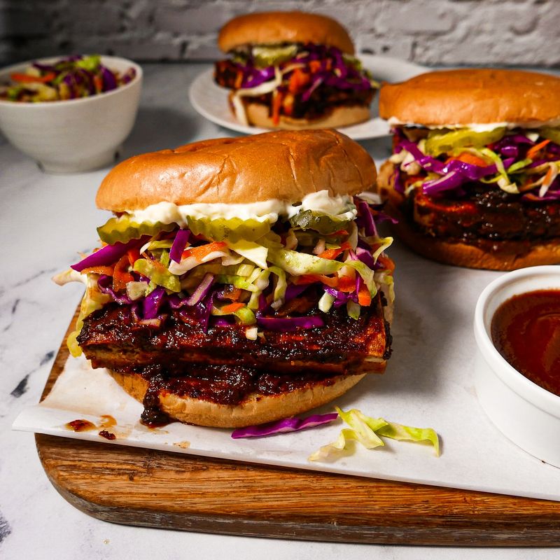 Baked BBQ Tofu Sandwiches