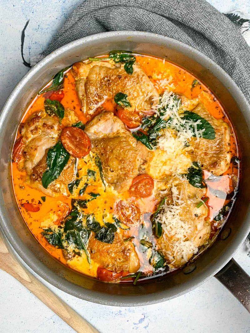 Creamy Tuscan Chicken Thighs