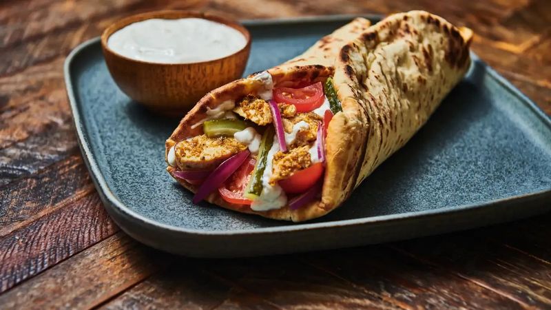 Shawarma with garlic sauce