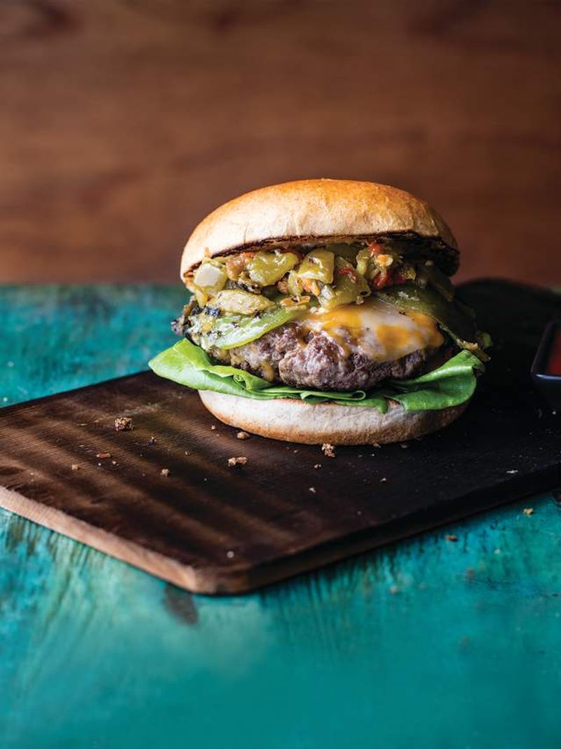 Green Chile Cheeseburger (New Mexico)
