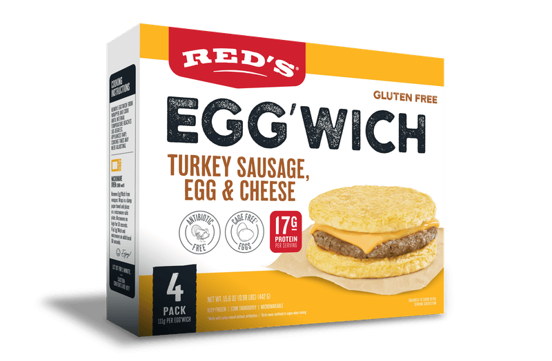 Red’s Egg’Wich (Breadless, Turkey Sausage & Cheese)