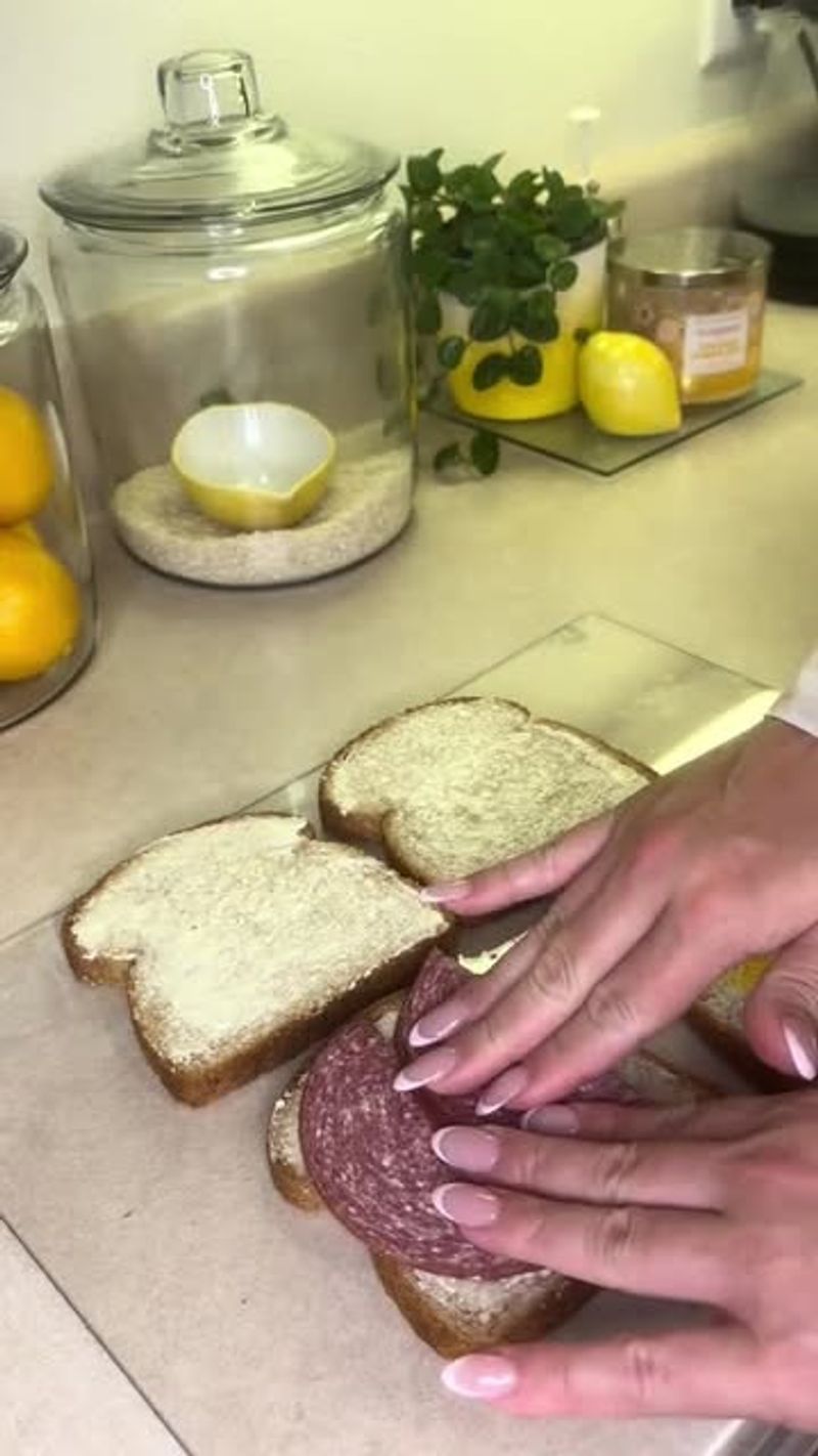 Lebanon Bologna and Cheese Sandwiches