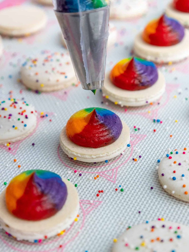 Rainbow Macarons