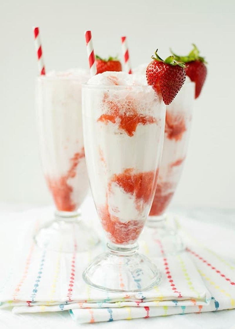 Strawberry Milk Mocktail Floats