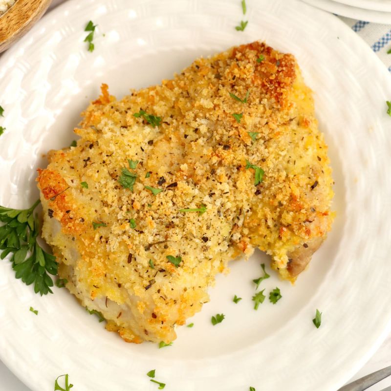 Parmesan Crusted Chicken Thighs