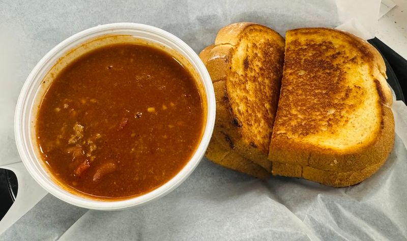 Chili + Cornbread Grilled Cheese
