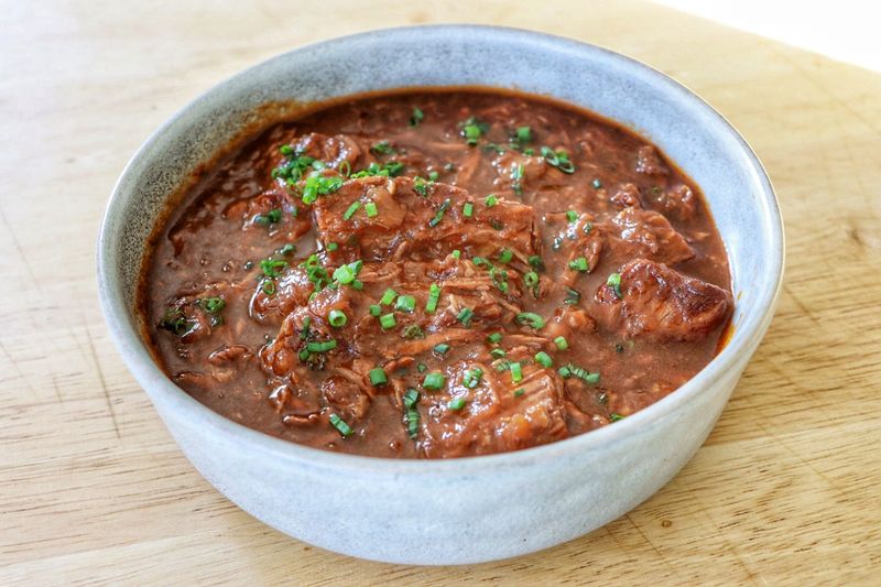 The meat is dry or tough