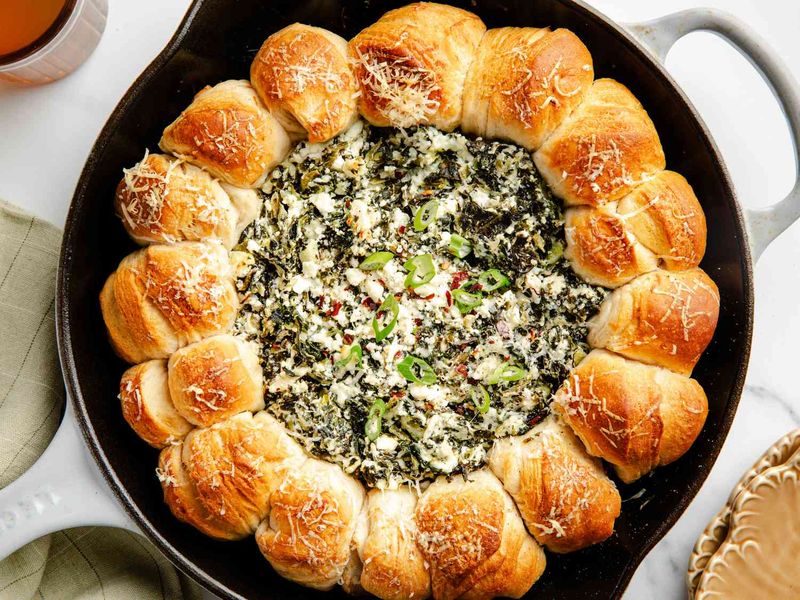 Spinach and Feta Skillet