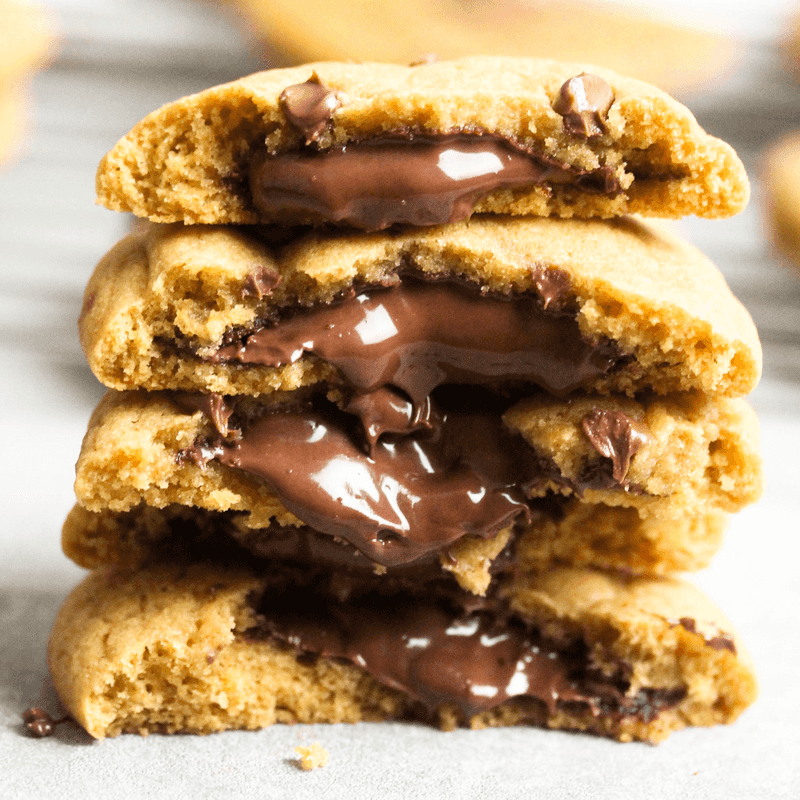 Nutella Stuffed Cookies