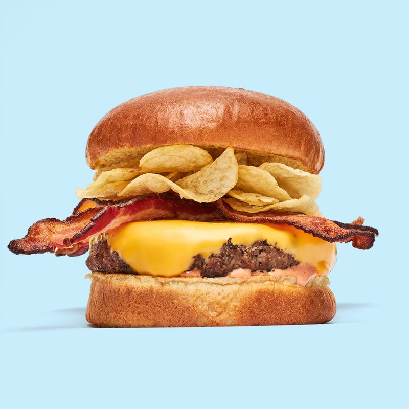 Melted Cheese & Bacon Burger‑Style Sandwich
