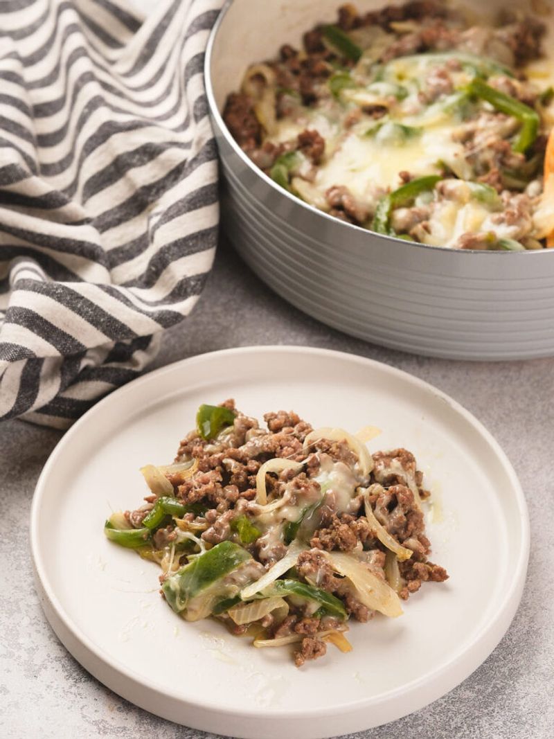 Philly Cheesesteak Skillet