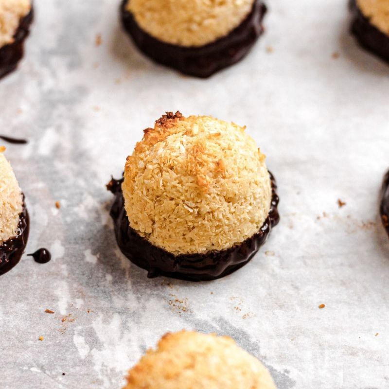 Sweetened Coconut + Sweetened Condensed Milk Macaroons (chewy, toasty)