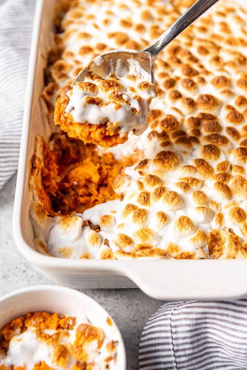 Sweet Potato Casserole with Marshmallows