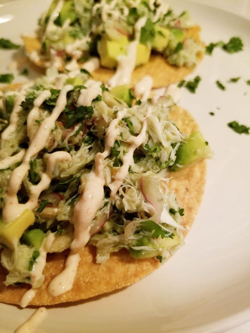 Spicy Crab Tostadas