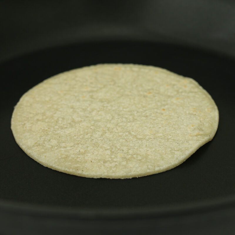 You never see tortillas warming on the griddle