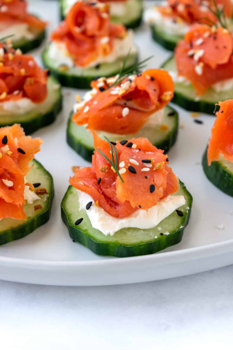 Everything Bagel Cucumber Bites